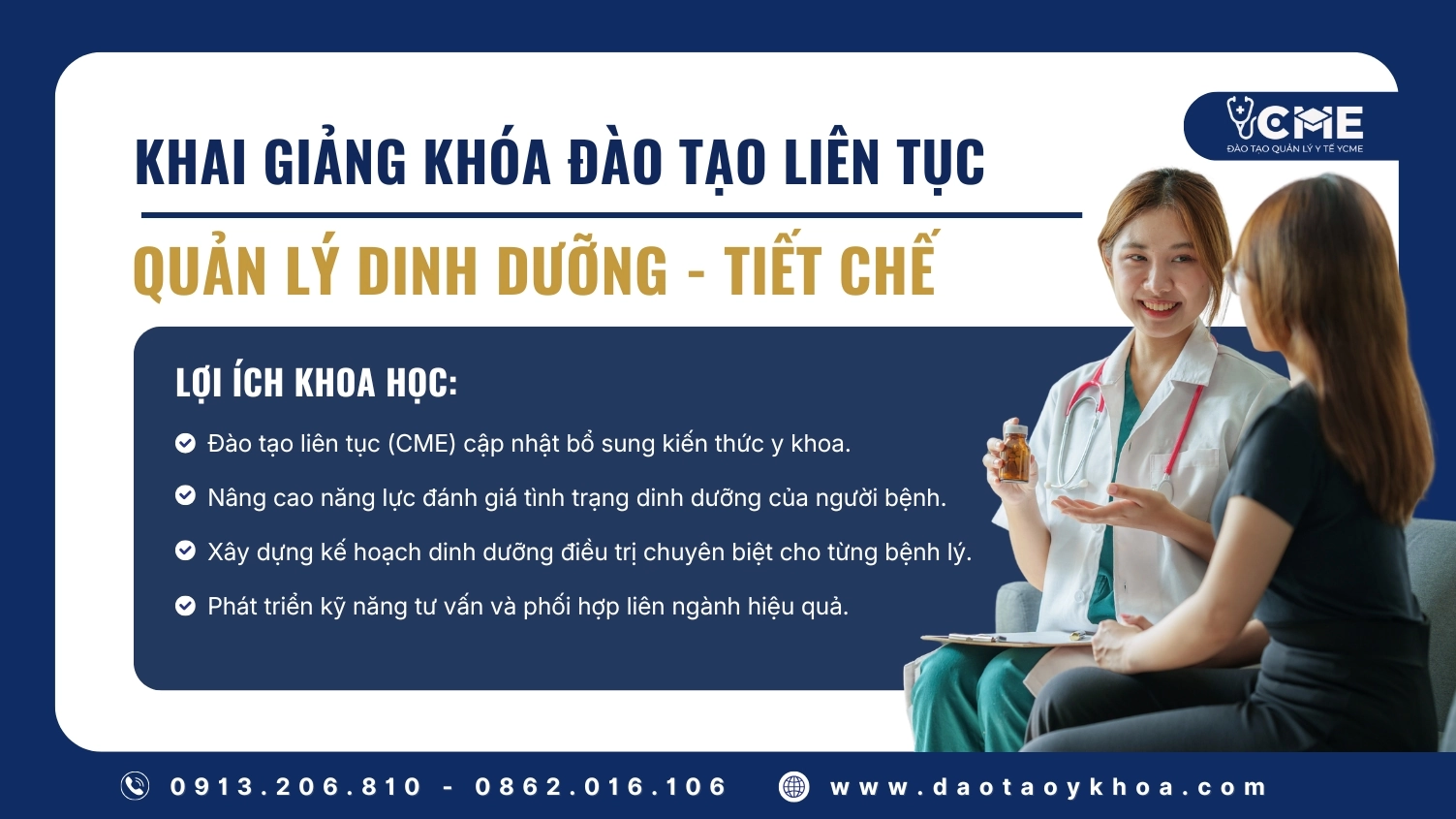 Quản lý dinh dưỡng - tiết chể (CME 48 Tiết)