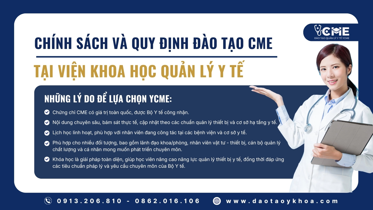 Chính sách và quy định đào tạo CME